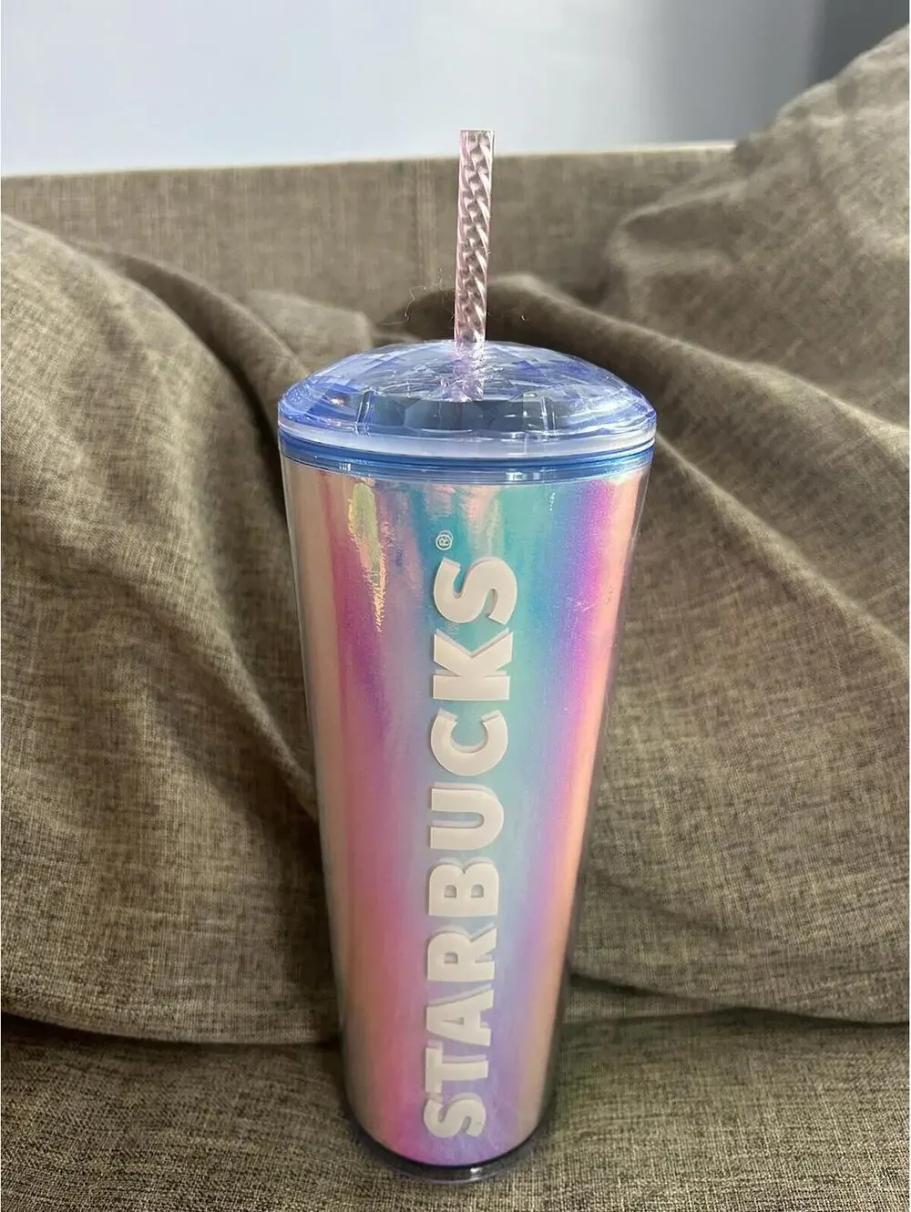 Starbucks Chromatic Iridescent Dome Tumbler Cold Cup 24oz Summer 2023